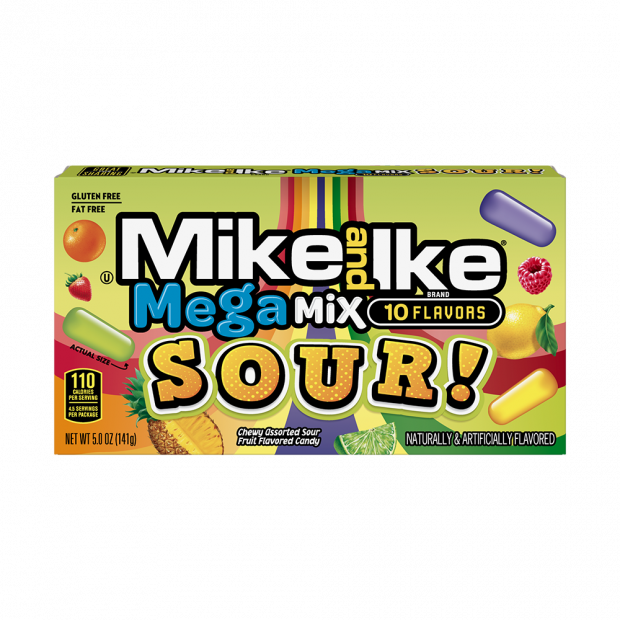 Mike and Ike Mega Mix Sour! Theater Box